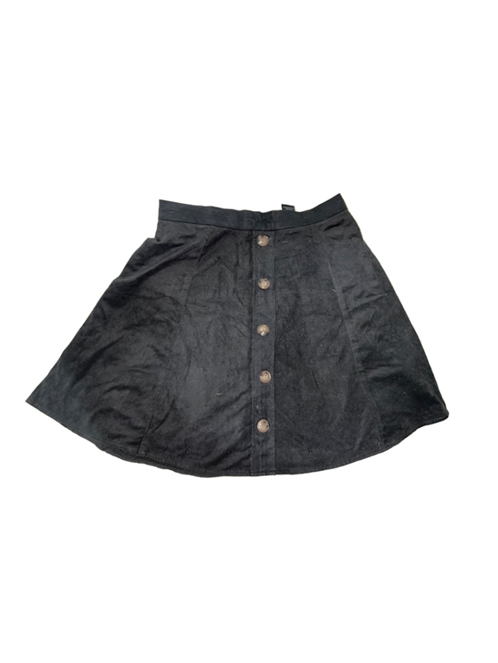 Black Button Skirt